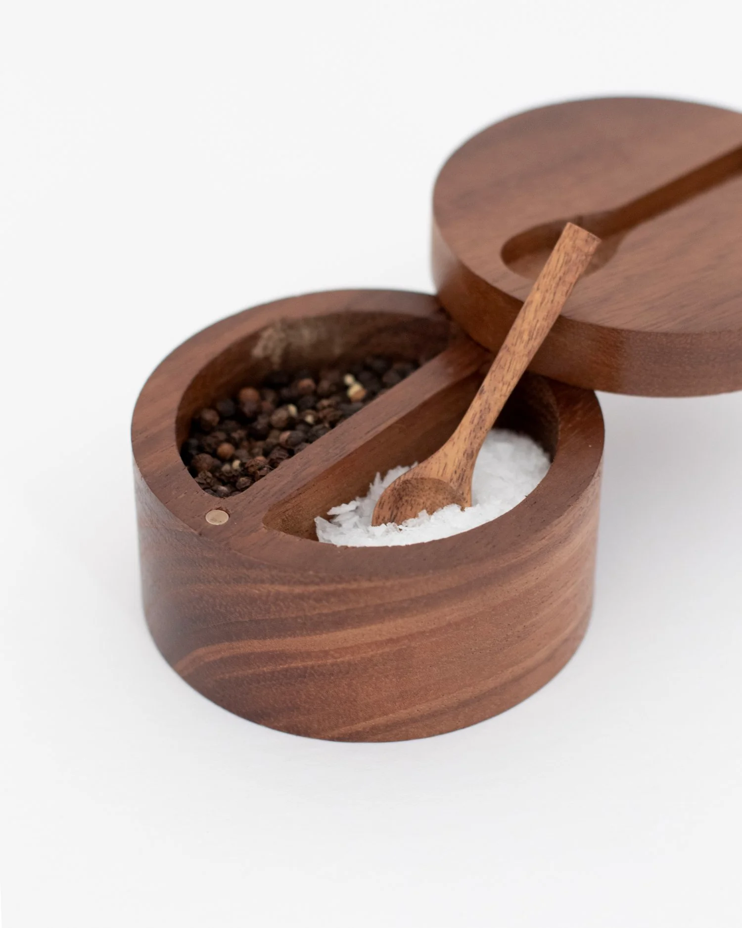 Acacia Pot Double Compartment - Image 3