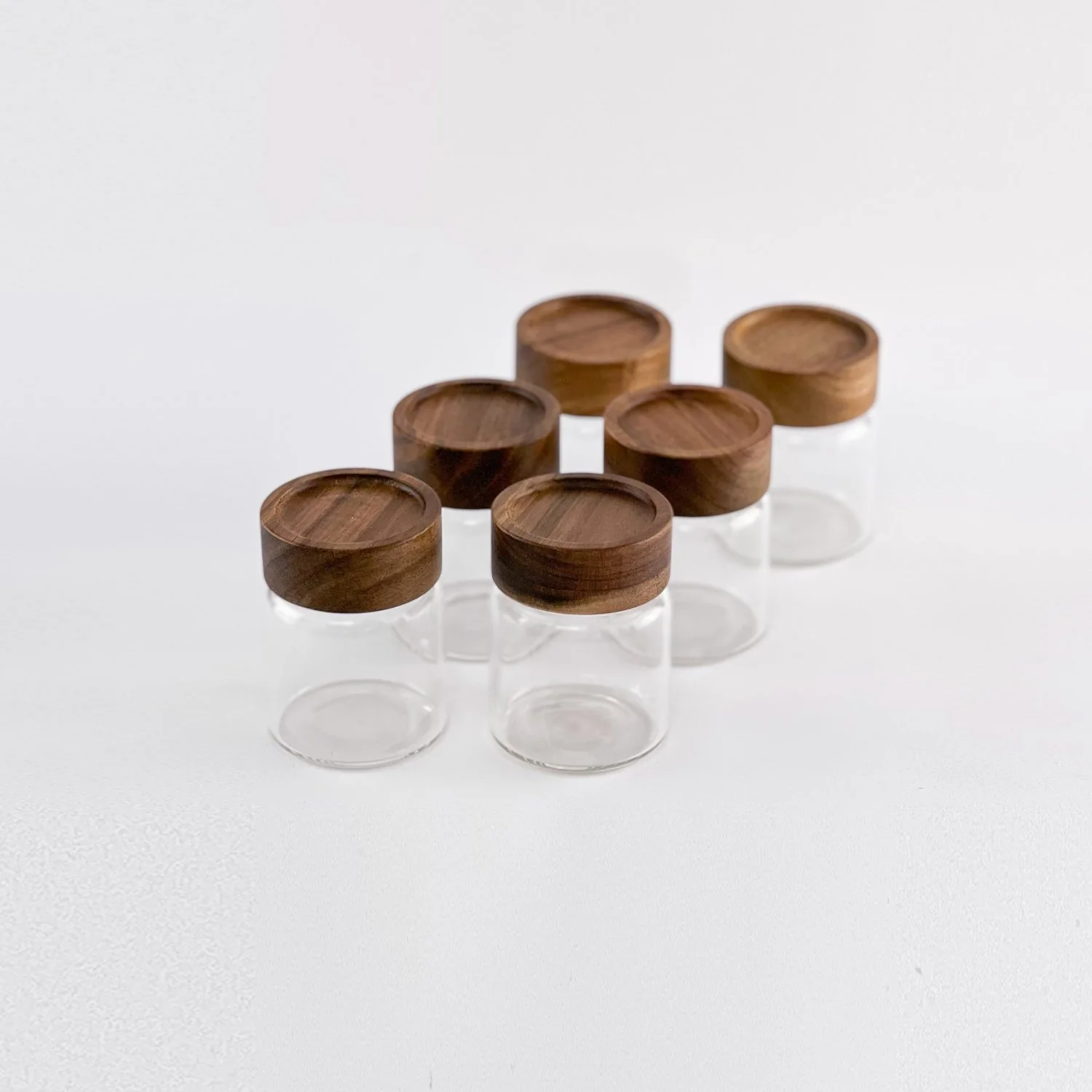 Acacia Wood Glass Spice Jar 180 ML - Image 16