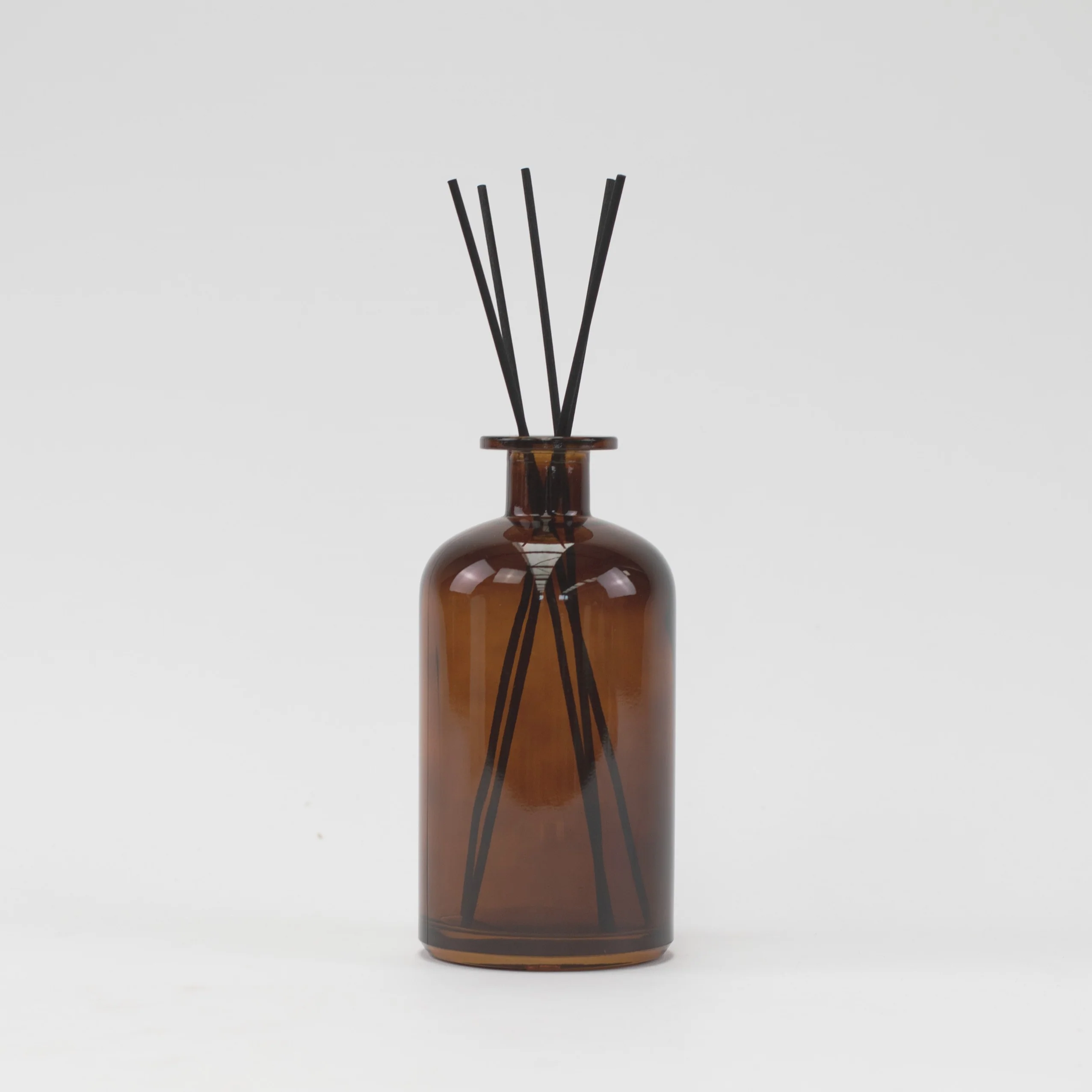 Amber Glass Diffuser Bottle with Reeds - 500 ML