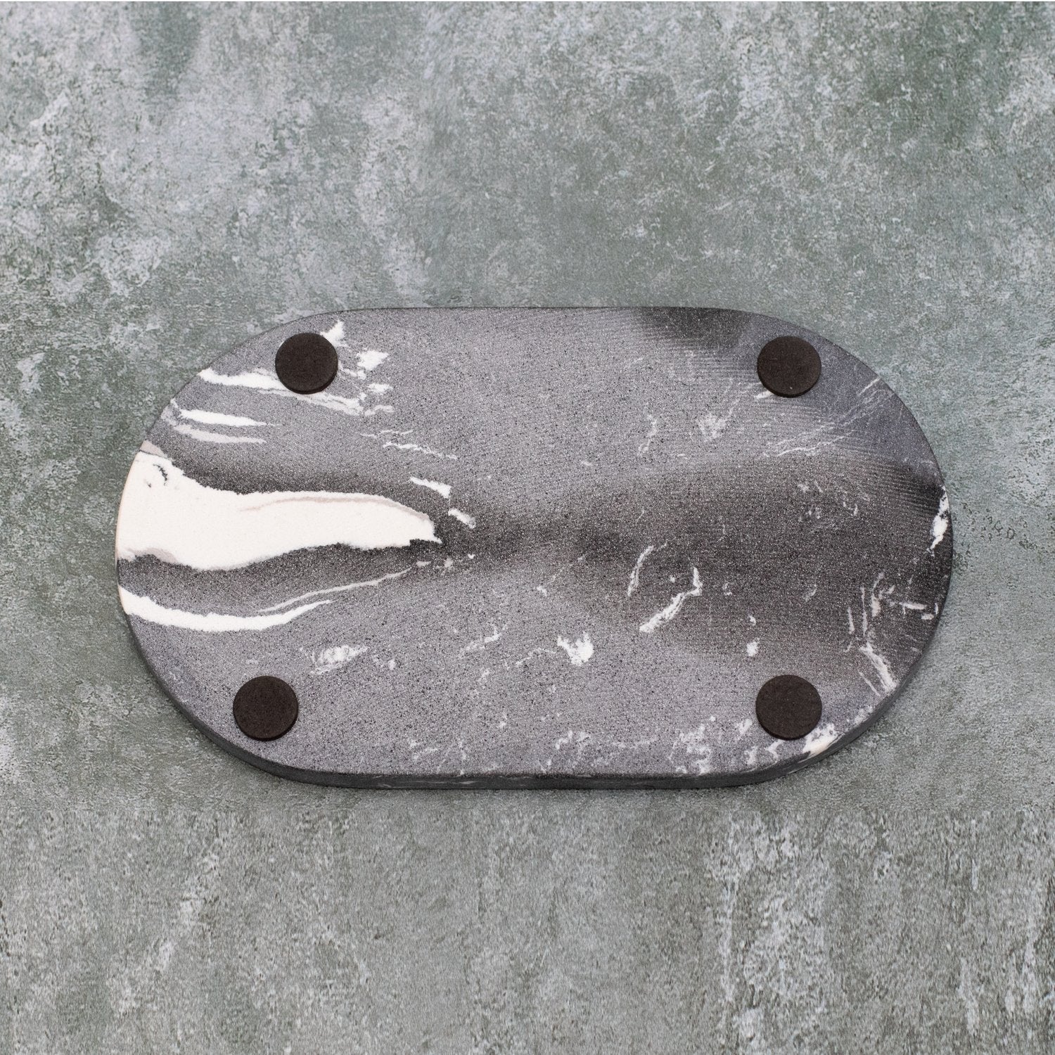 Black Marble Oval Tray - Image 3