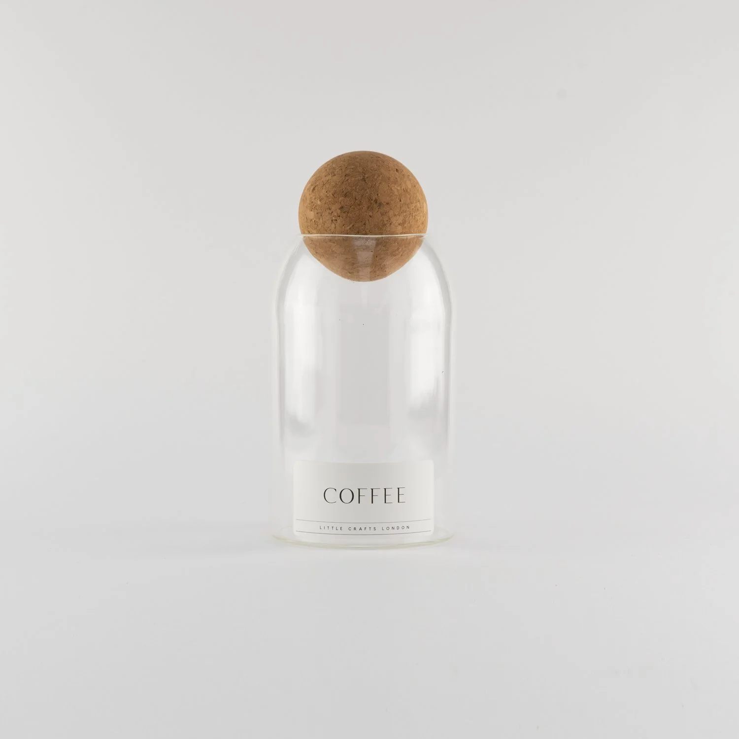 Cork Ball Jar with Label 800ml - Image 3