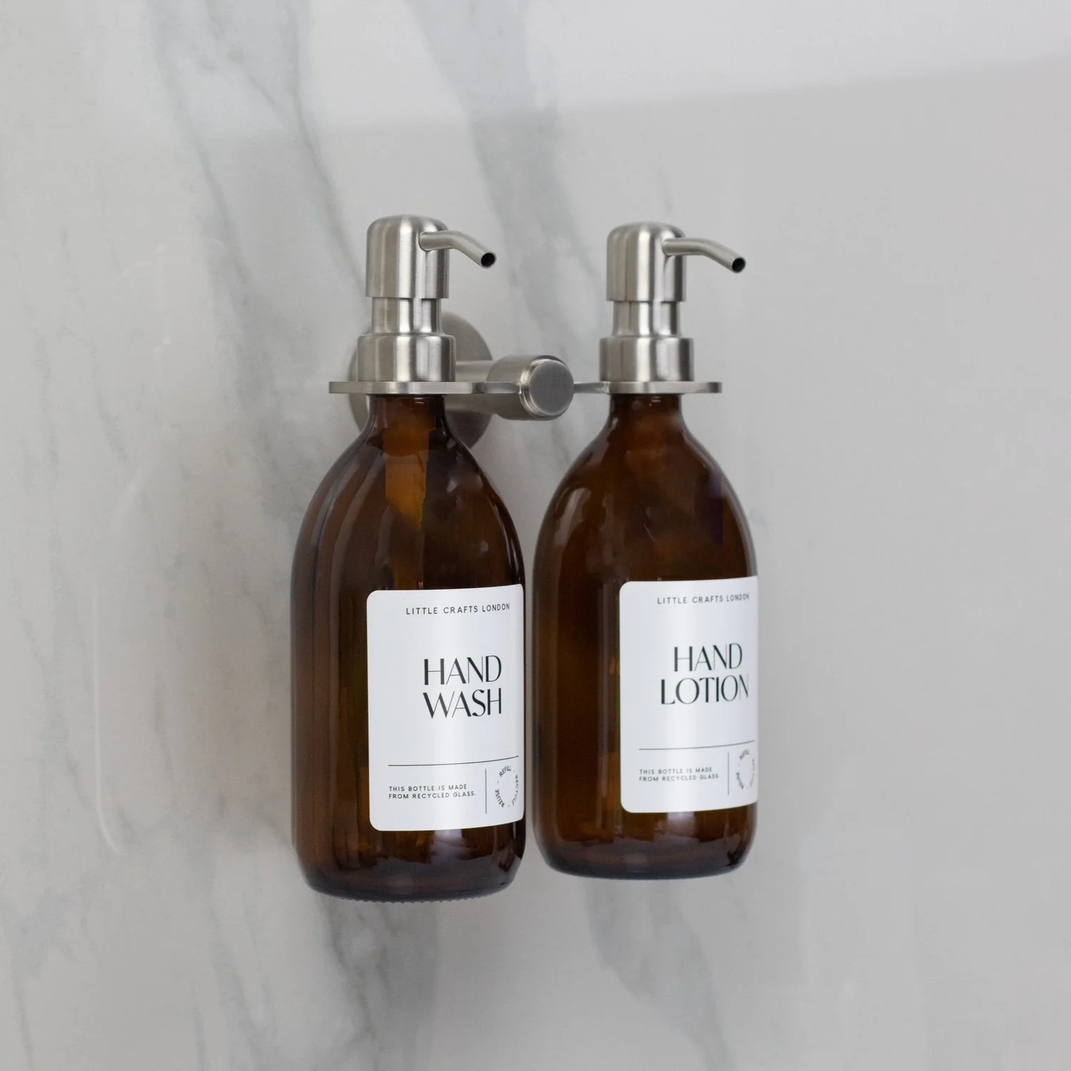 Double Soap Dispenser Mounted Holder - Image 3