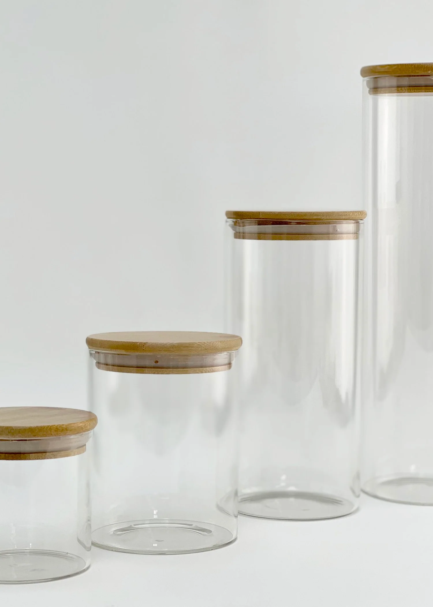 Glass Bamboo Pantry Jars - Image 6