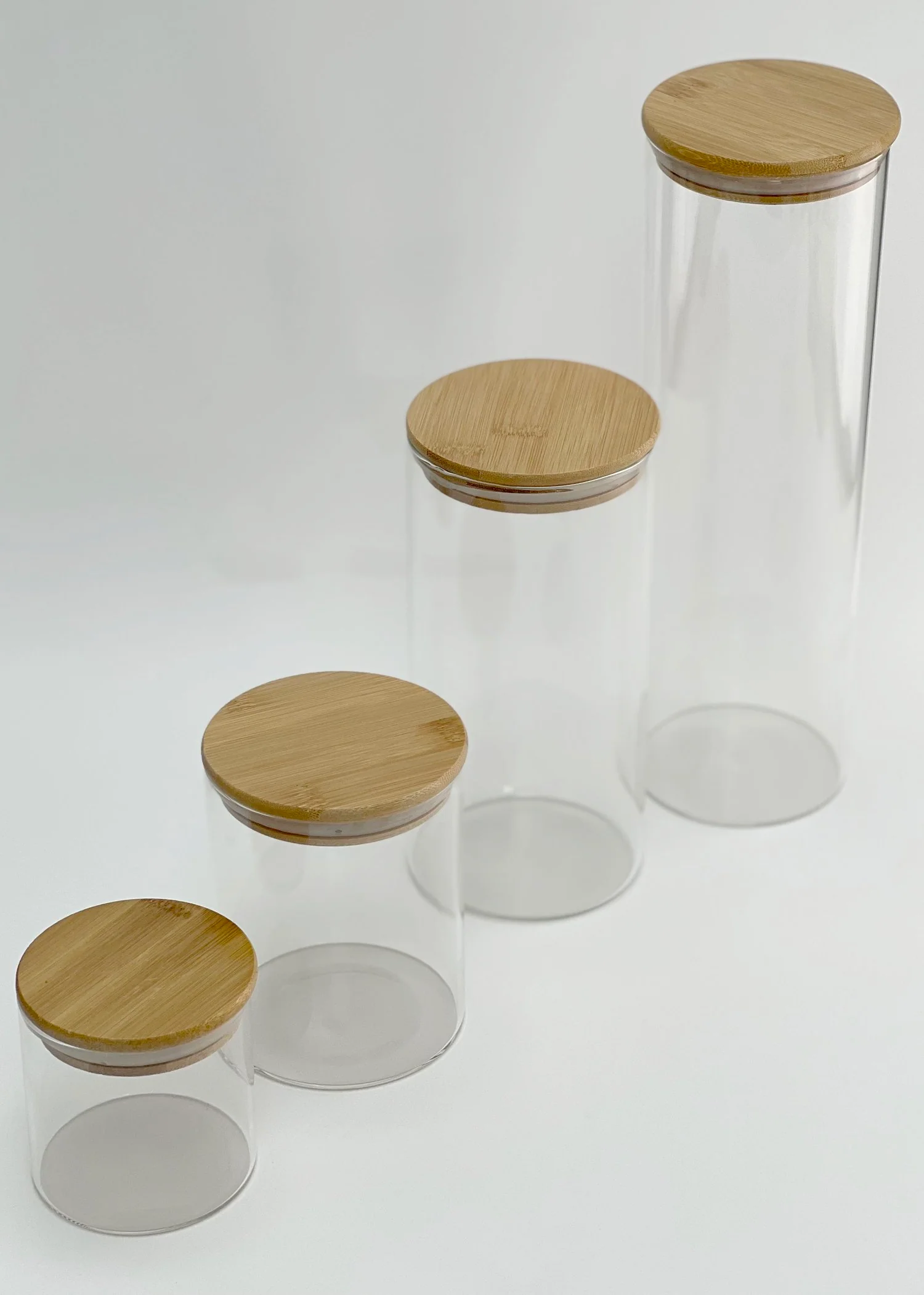 Glass Bamboo Pantry Jars - Image 7