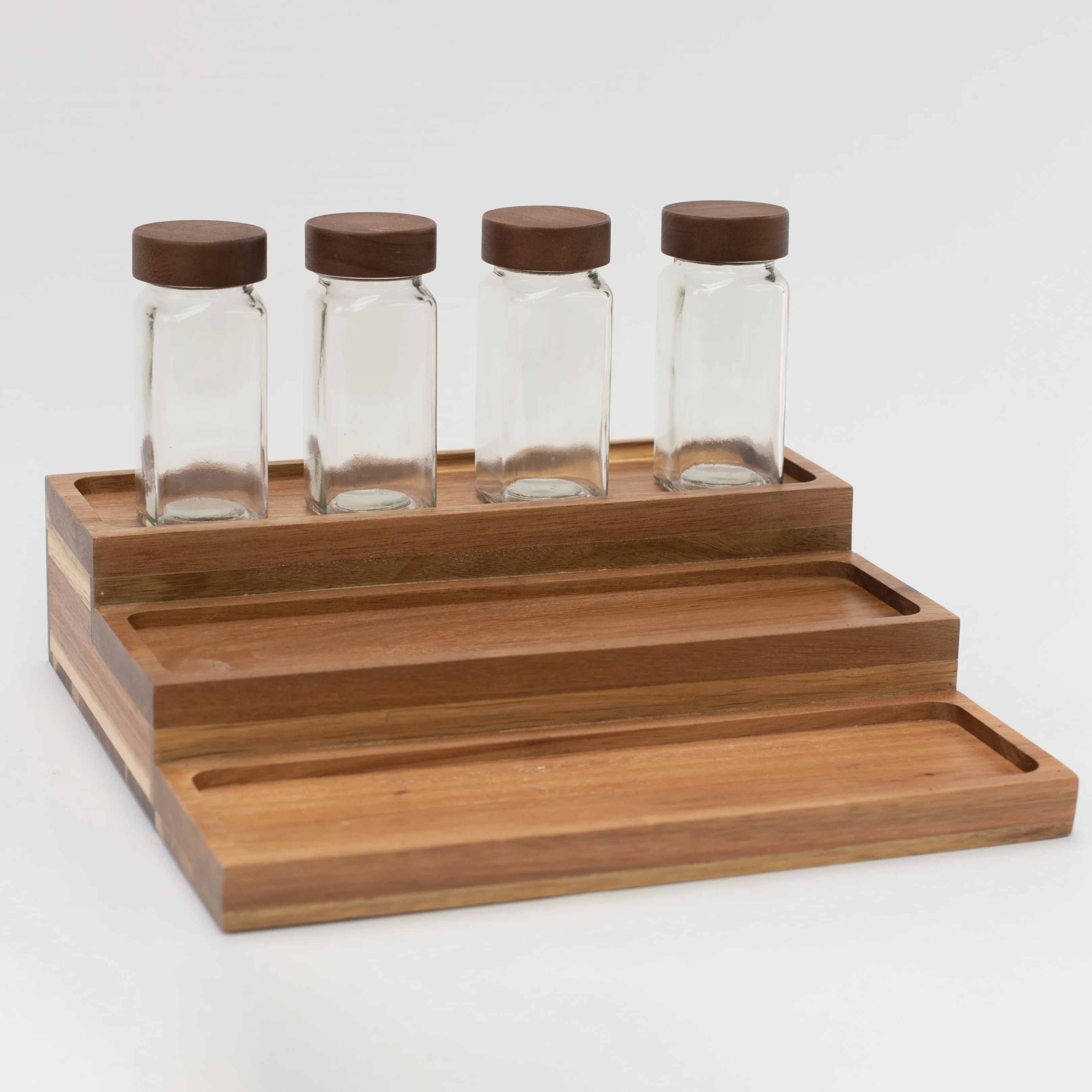 Imperfect Acacia Spice Rack Holder - Image 10