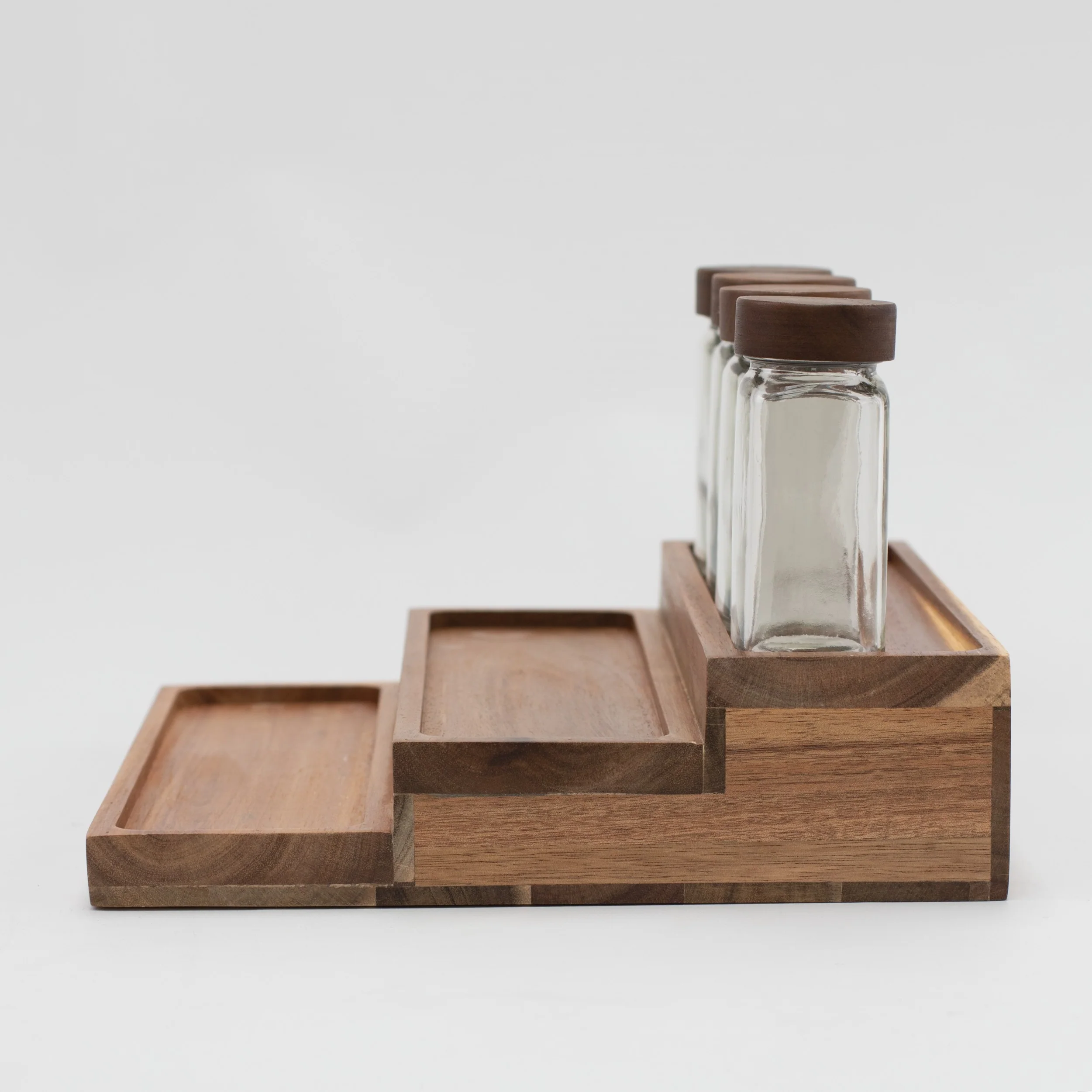 Imperfect Acacia Spice Rack Holder - Image 12