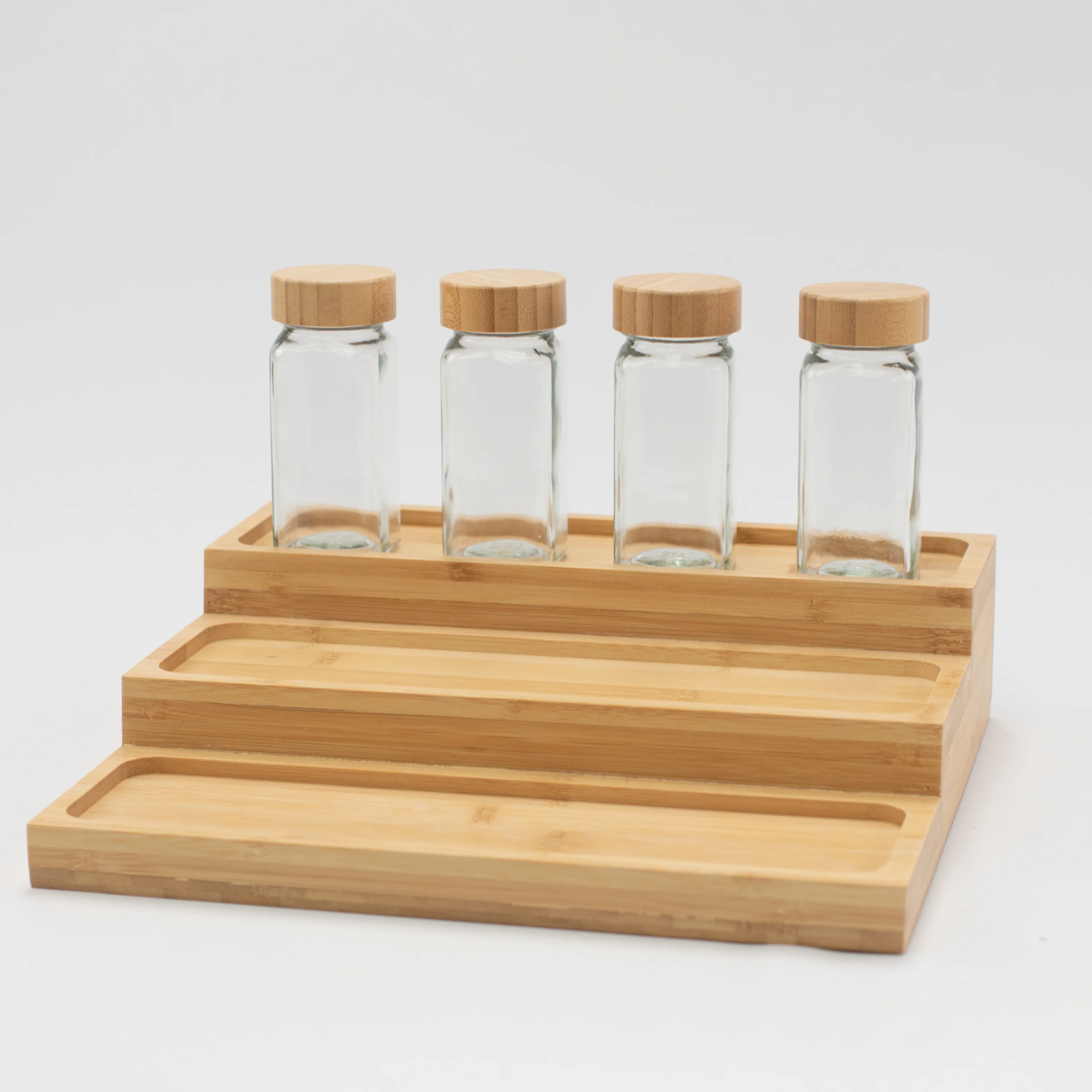 Imperfect Bamboo Spice Rack Holder - Image 10