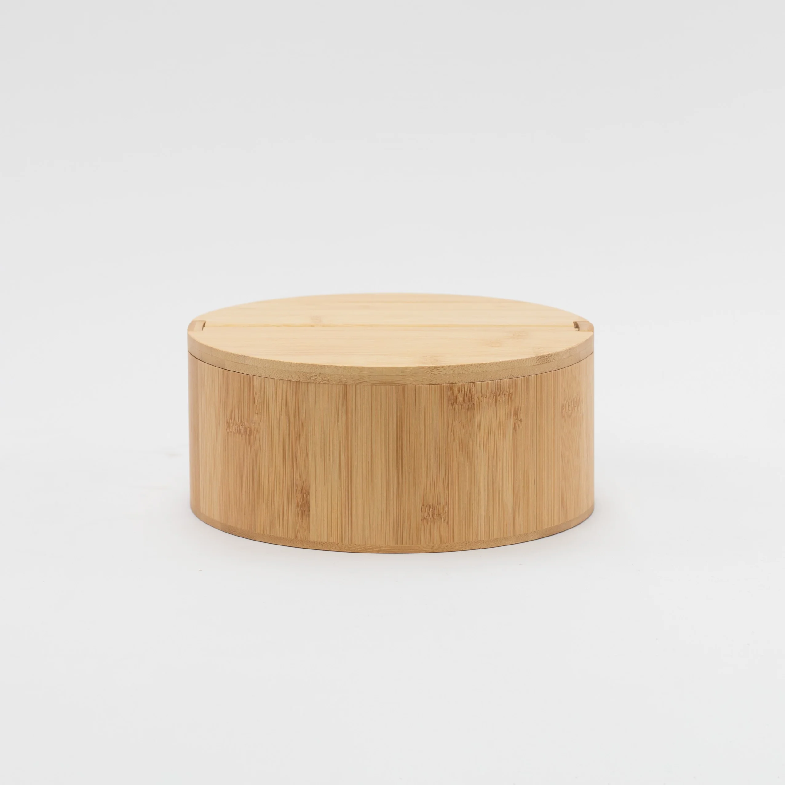 Large Bamboo Round Storage Container - Image 5