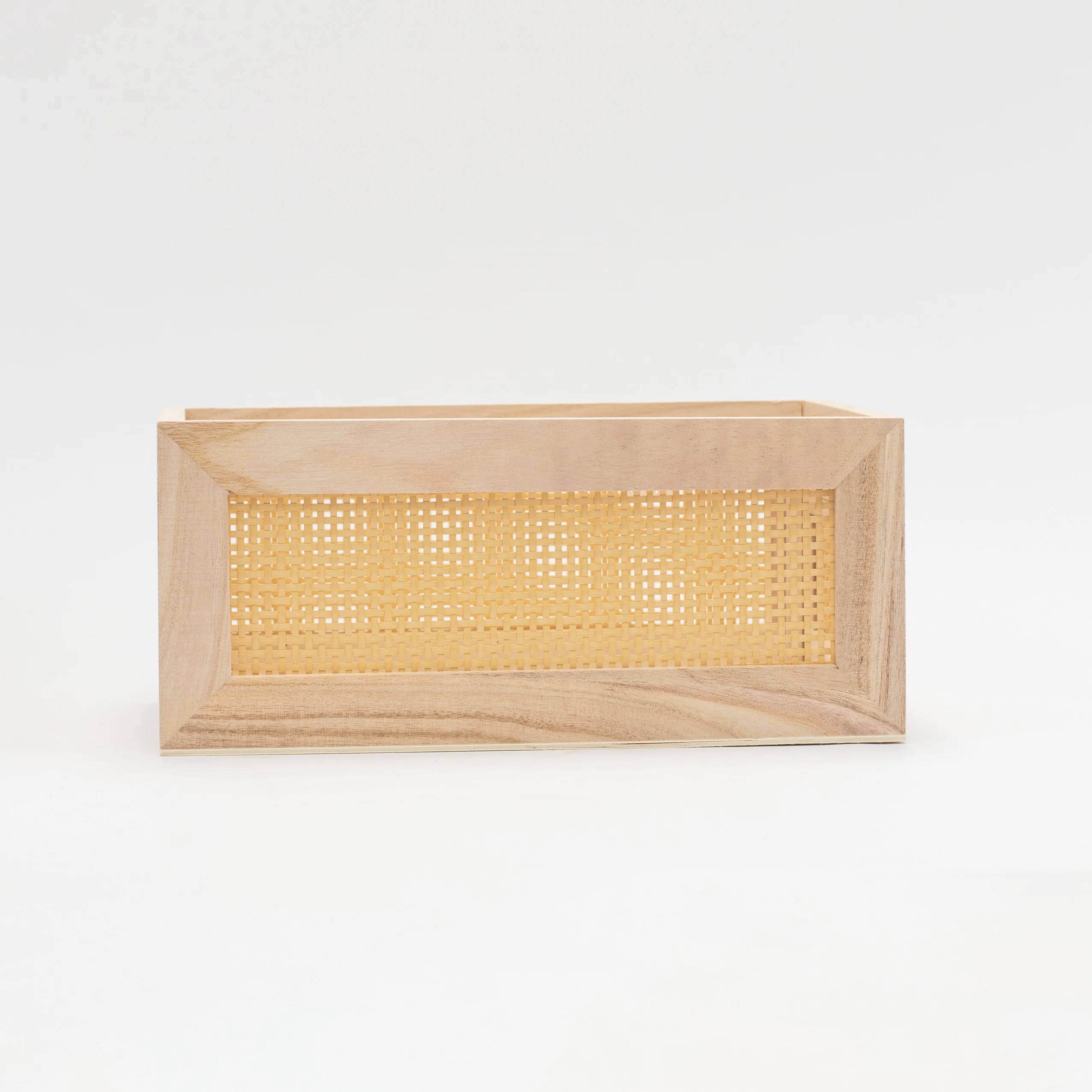 Light Bamboo Woven Basket - Image 4