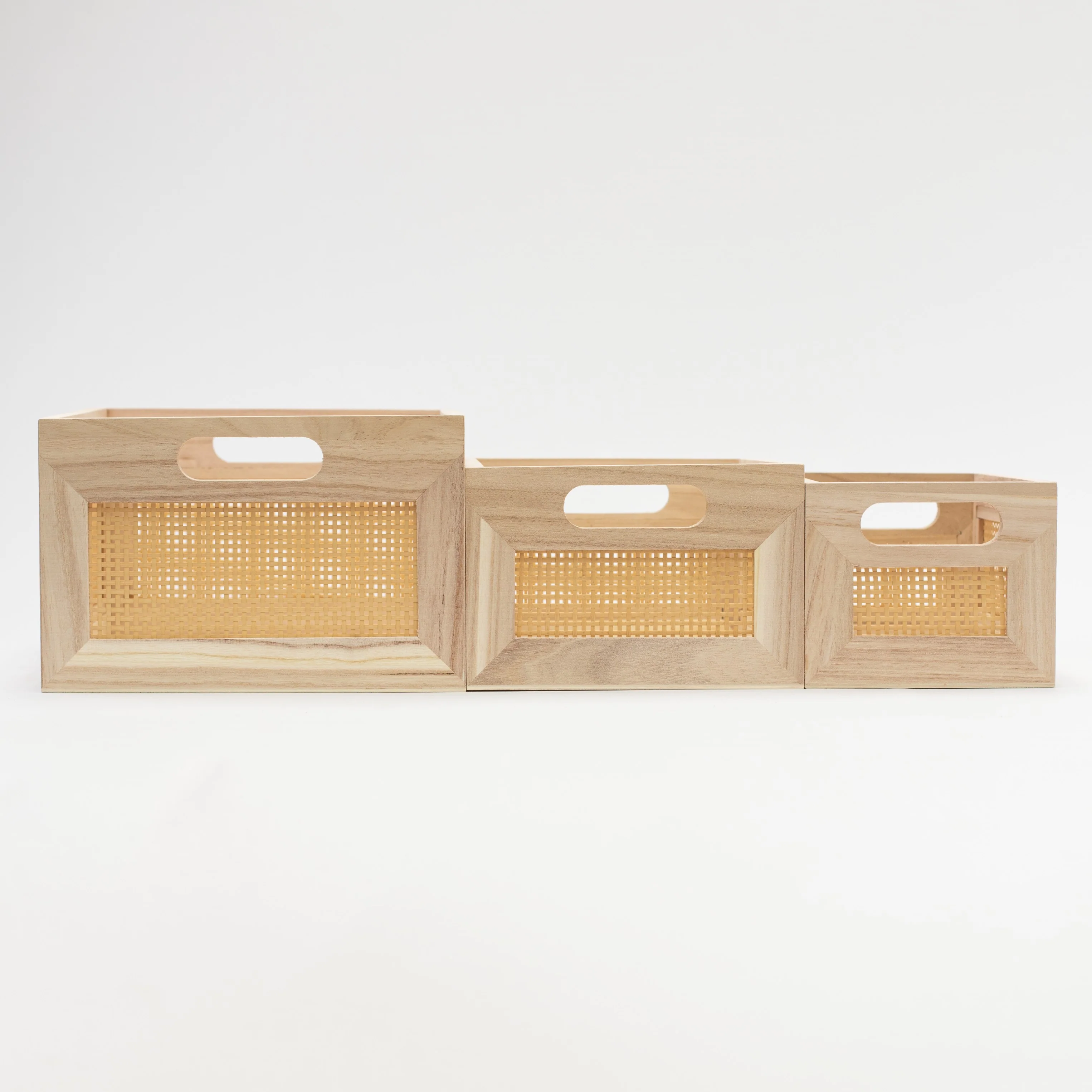 Light Bamboo Woven Basket - Image 6