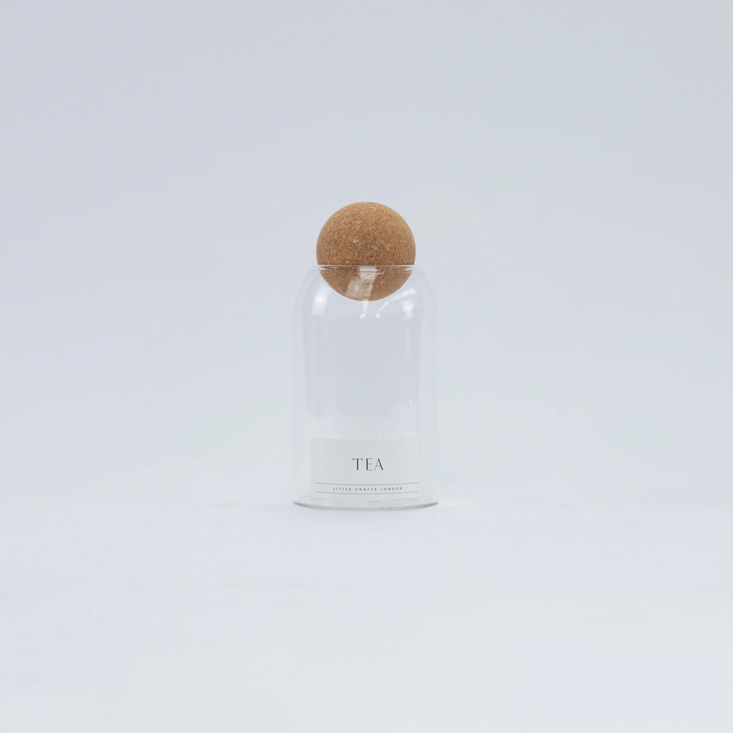 Set of 3 Cork Ball Glass Jars - Tea, Coffee and Sugar 800ml - Image 6