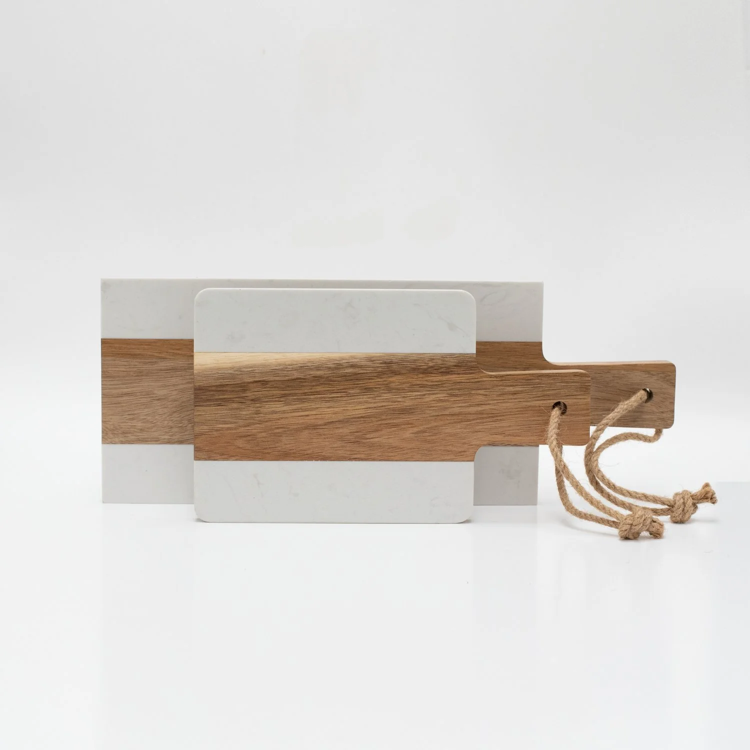 Small & Large Acacia / Marble Wood Chopping Boards - Image 5