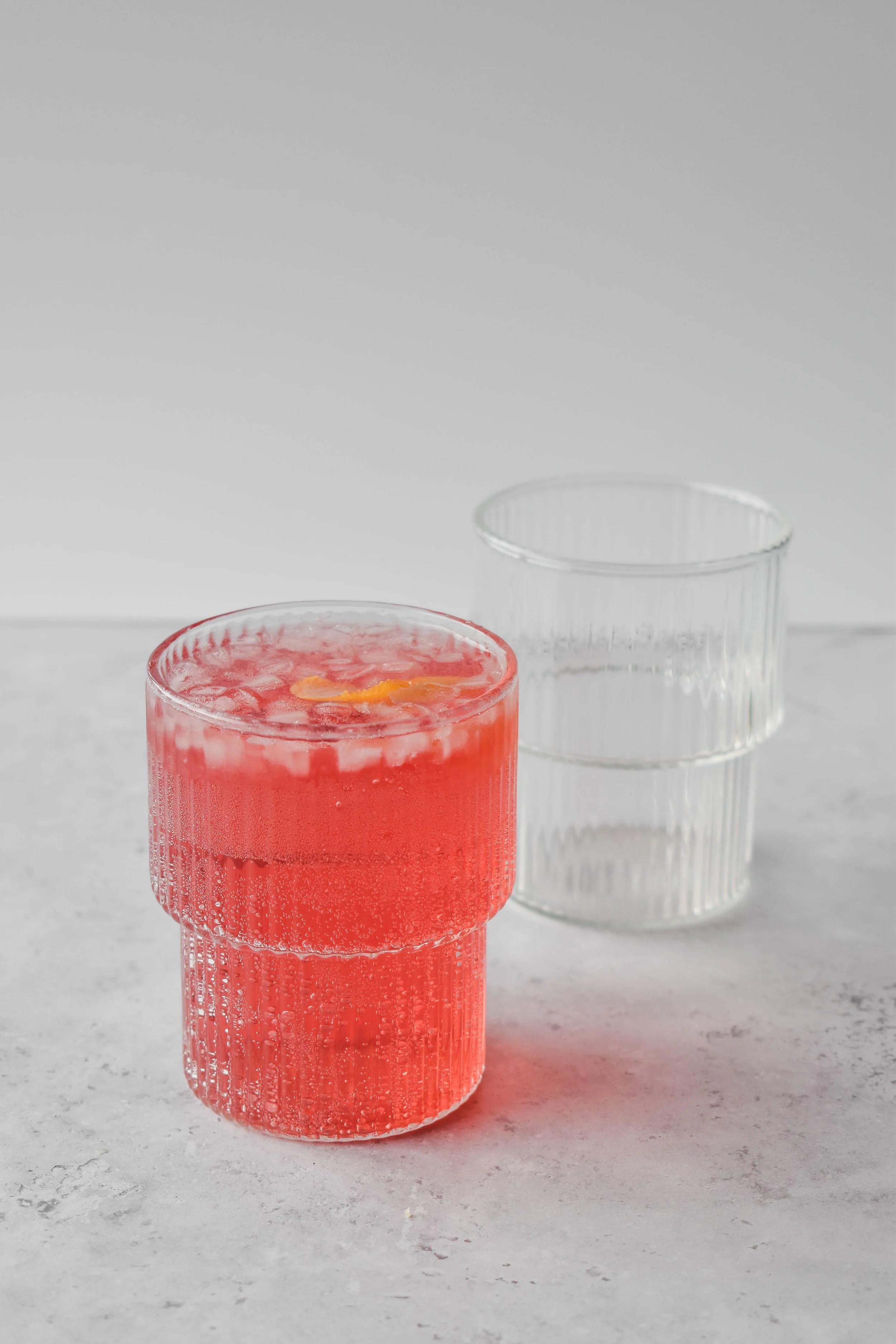 (Imperfect) Tiered Ribbed Glass Cup (Choice of sizes) - Image 7