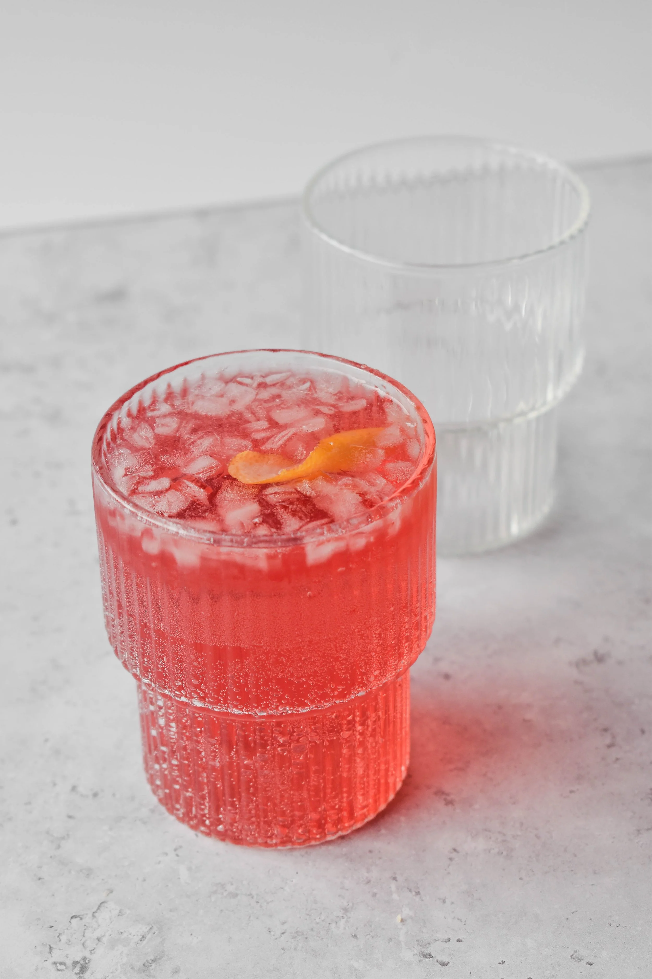 (Imperfect) Tiered Ribbed Glass Cup (Choice of sizes) - Image 9