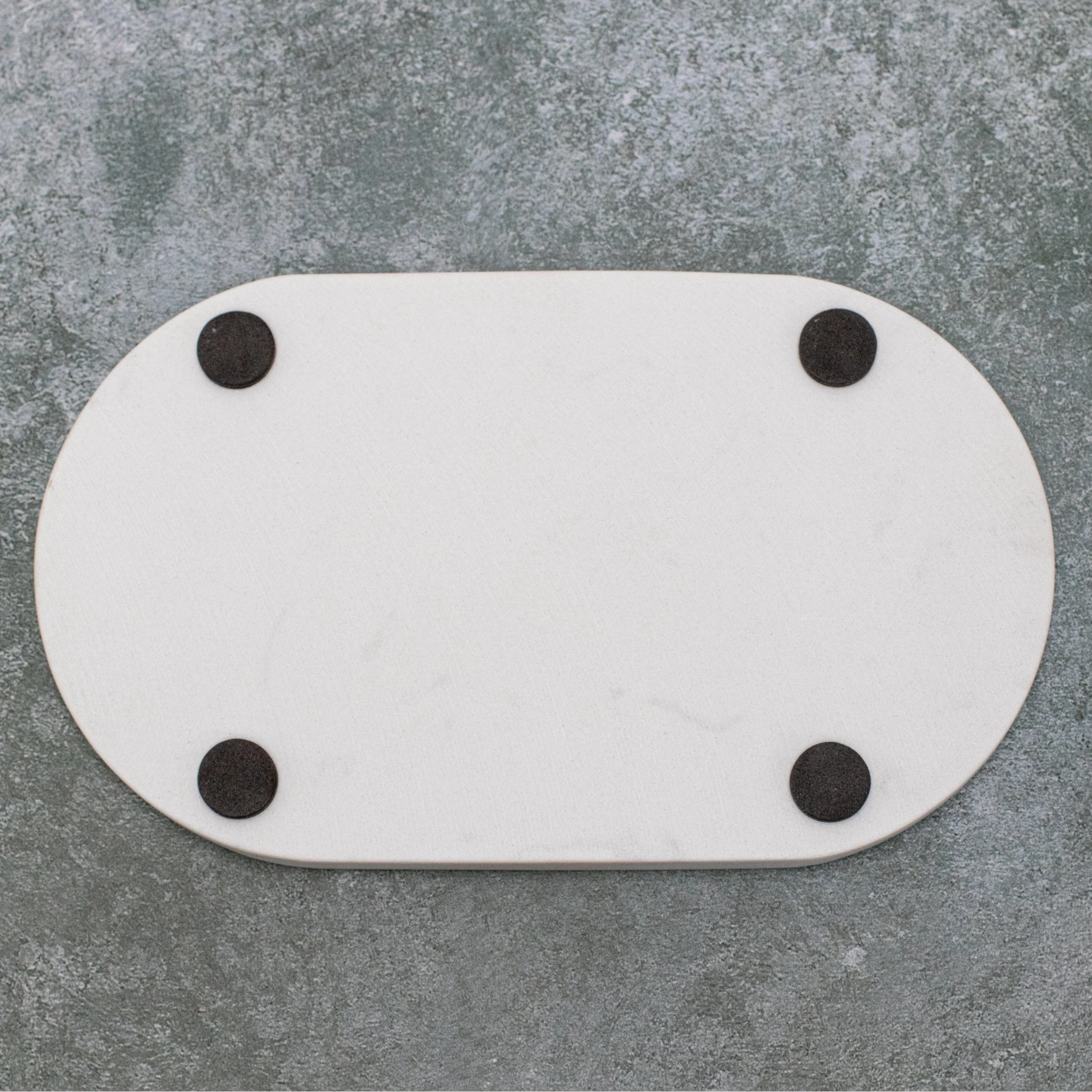 White Marble Oval Tray - Image 3
