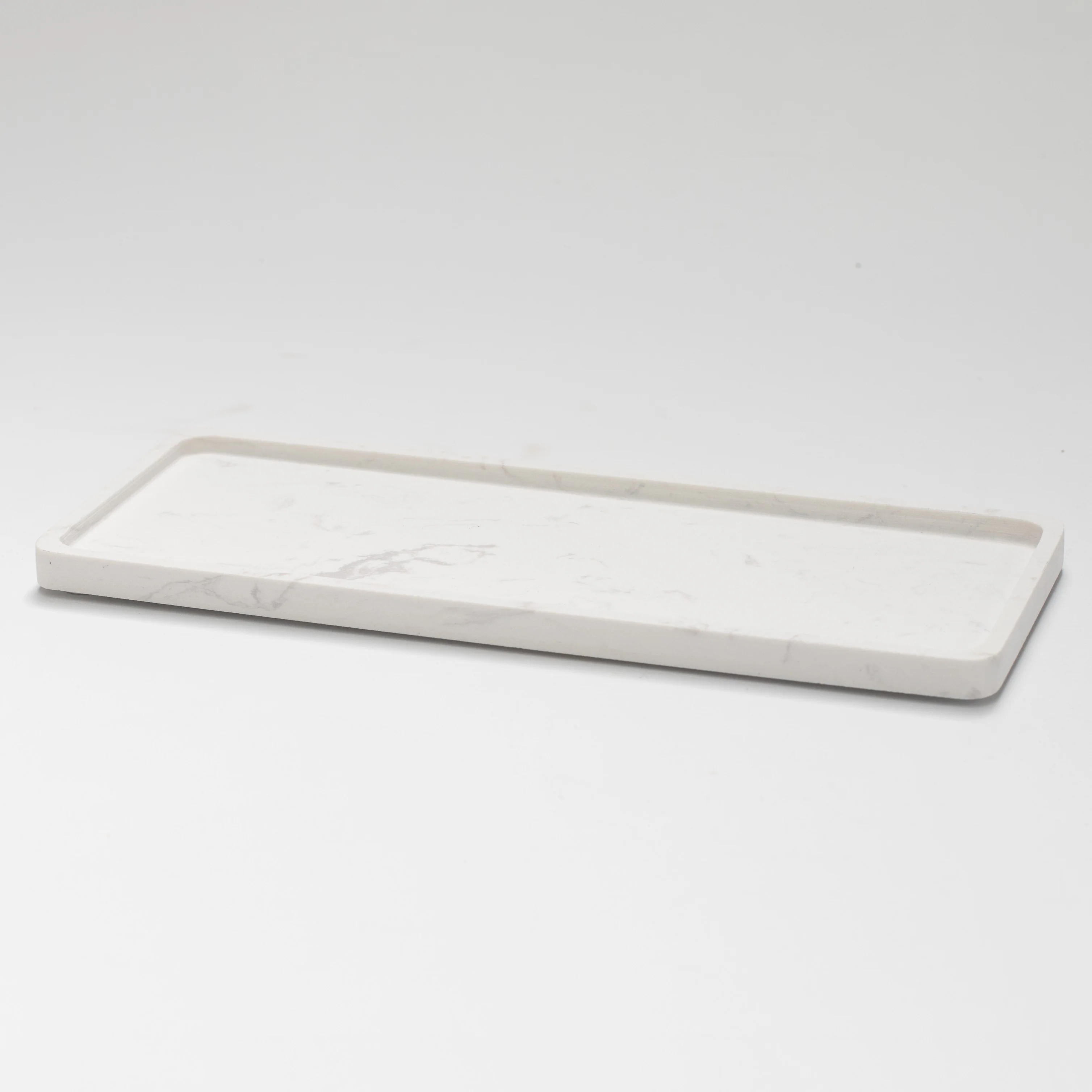 White Marble Rectangle Tray - Image 3