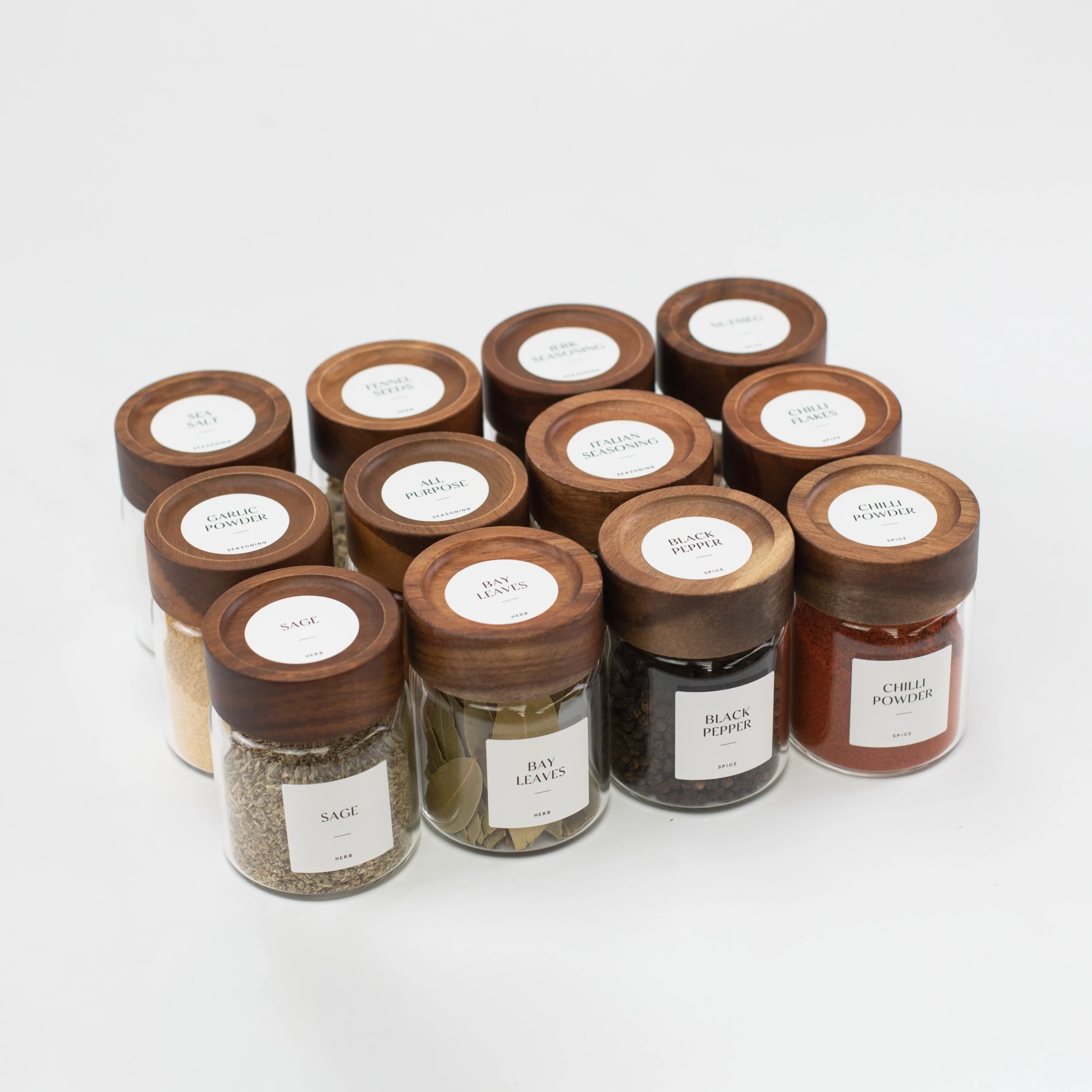 White Waterproof Spice Labels 36 MM x 36 MM (204 Labels) - Image 4
